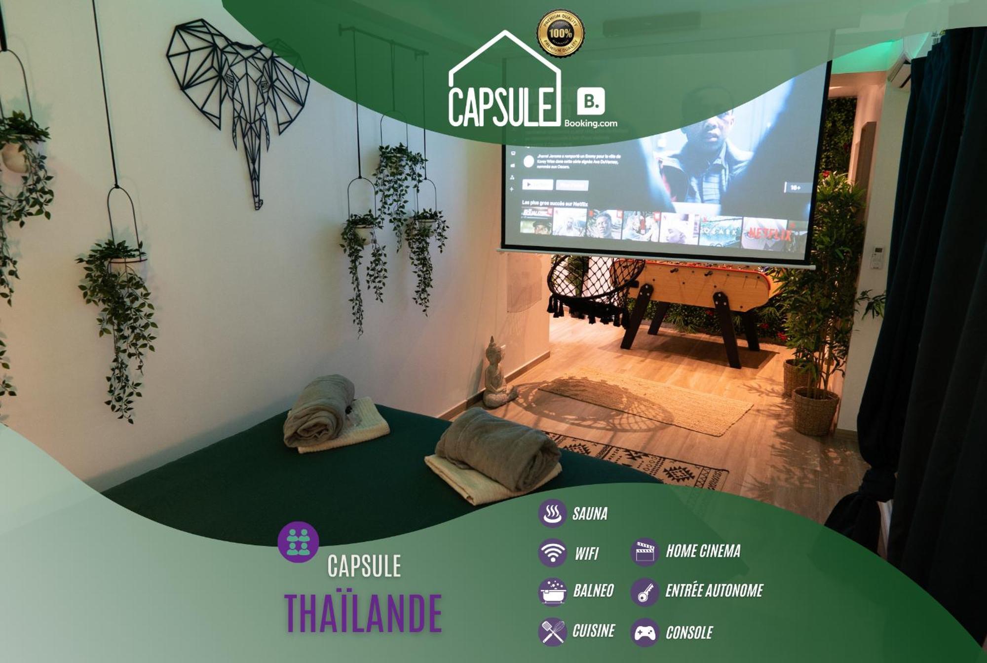 Capsule Thailande I Sauna I Balnéo I Console I jeux en bois I Cinéma I cour intérieure Trith-Saint-Leger Exterior foto